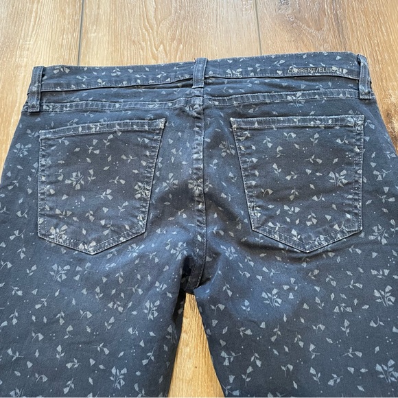 Current/Elliott The Stiletto Floral Print Jeans - Picture 8 of 16